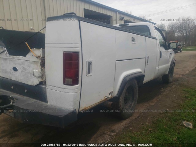 1FDSF34S2XEA37273 - 1999 FORD F350 WHITE photo 4