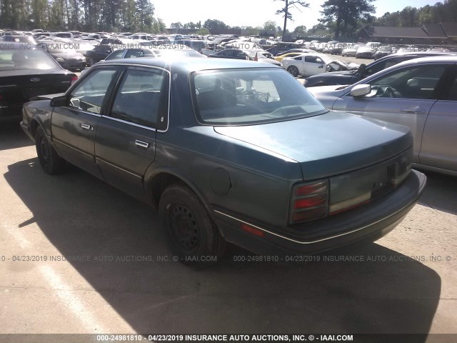 1G3AL54N7N6348882 - 1992 OLDSMOBILE CUTLASS CIERA S GREEN photo 3