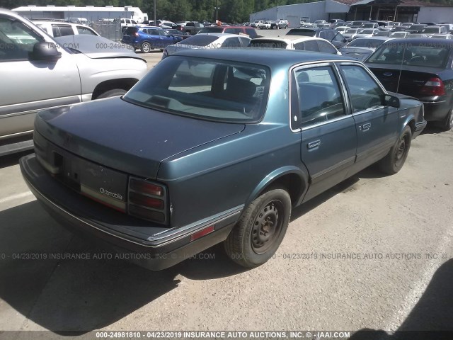 1G3AL54N7N6348882 - 1992 OLDSMOBILE CUTLASS CIERA S GREEN photo 4