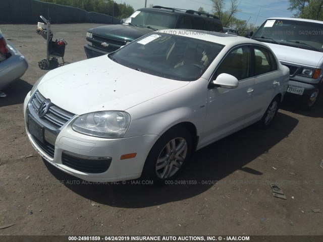 3VWEF71K47M070425 - 2007 VOLKSWAGEN JETTA WOLFSBURG WHITE photo 2