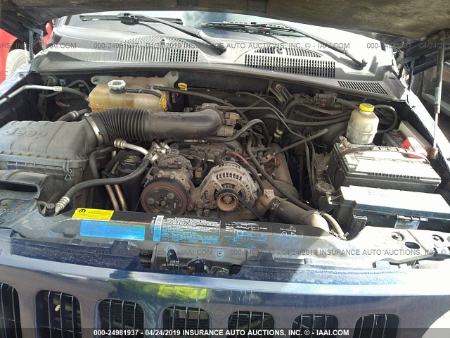 1J4GL38KX5W725164 - 2005 JEEP LIBERTY RENEGADE BLUE photo 10