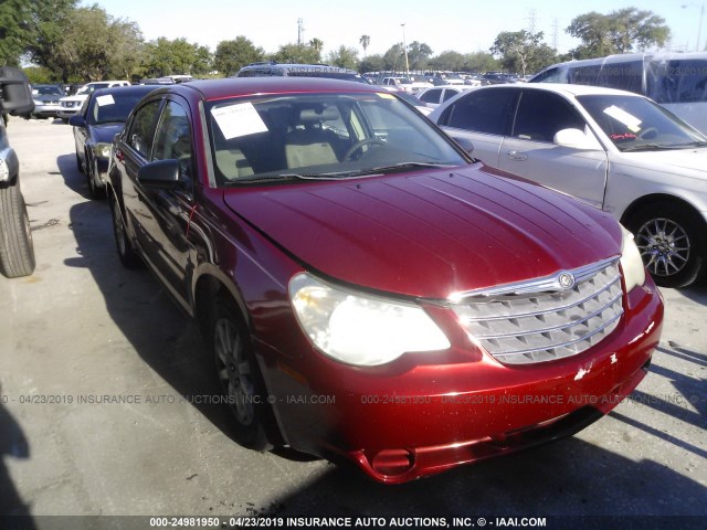 1C3LC46K08N188252 - 2008 CHRYSLER SEBRING LX RED photo 1