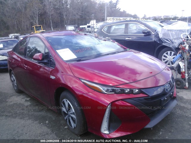 JTDKARFPXJ3090367 - 2018 TOYOTA PRIUS PRIME  红色 照片 1