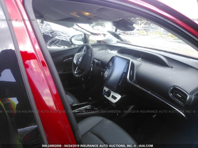 JTDKARFPXJ3090367 - 2018 TOYOTA PRIUS PRIME  红色 照片 5