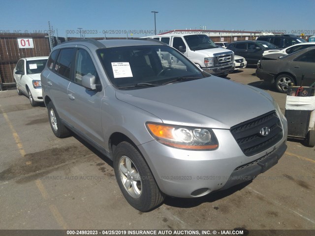 5NMSG73D18H130716 - 2008 HYUNDAI SANTA FE GLS SILVER photo 1