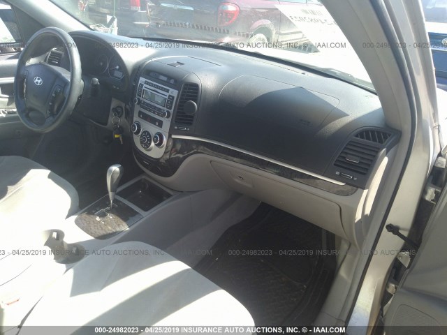 5NMSG73D18H130716 - 2008 HYUNDAI SANTA FE GLS SILVER photo 5