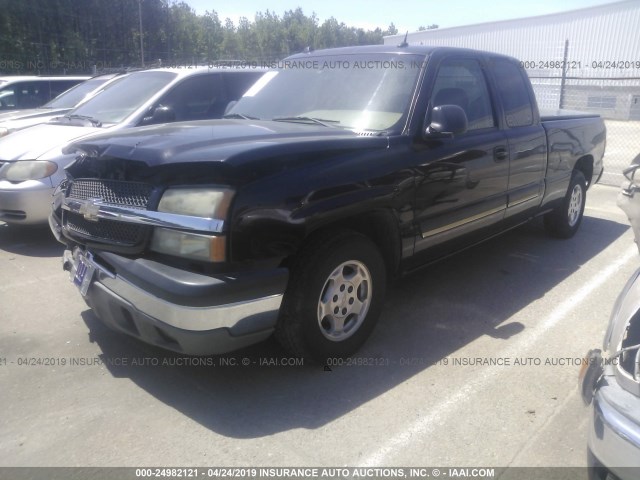 2GCEC19T341387301 - 2004 CHEVROLET SILVERADO C1500 BLACK photo 2