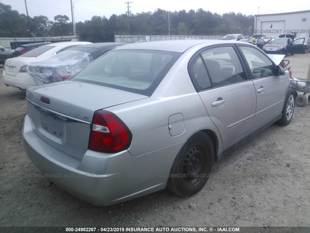 1G1ZS53846F278933 - 2006 CHEVROLET MALIBU LS 银色 照片 4