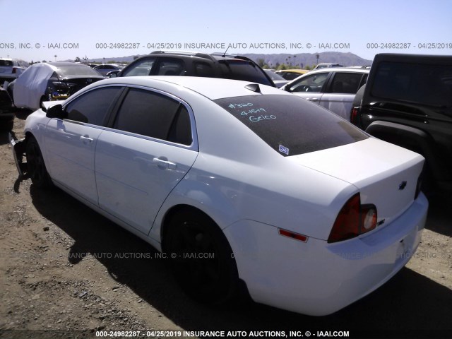 1G1ZB5E02CF207779 - 2012 CHEVROLET MALIBU LS WHITE photo 3