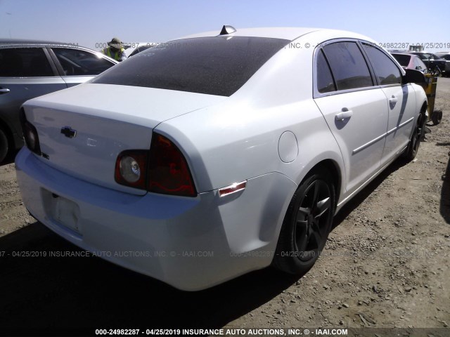 1G1ZB5E02CF207779 - 2012 CHEVROLET MALIBU LS WHITE photo 4