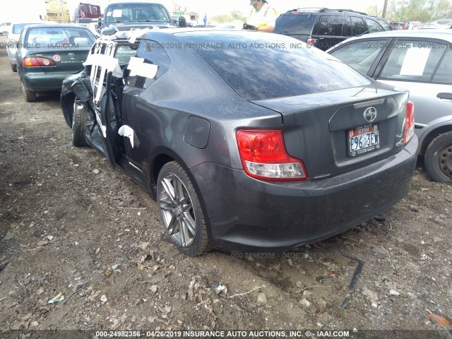JTKJF5C73C3038018 - 2012 TOYOTA SCION TC GRAY photo 3