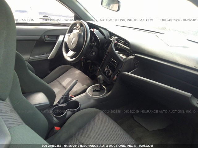 JTKJF5C73C3038018 - 2012 TOYOTA SCION TC GRAY photo 5