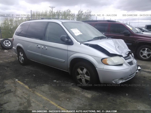 2D4GP44L47R101549 - 2007 DODGE GRAND CARAVAN SXT SILVER photo 1