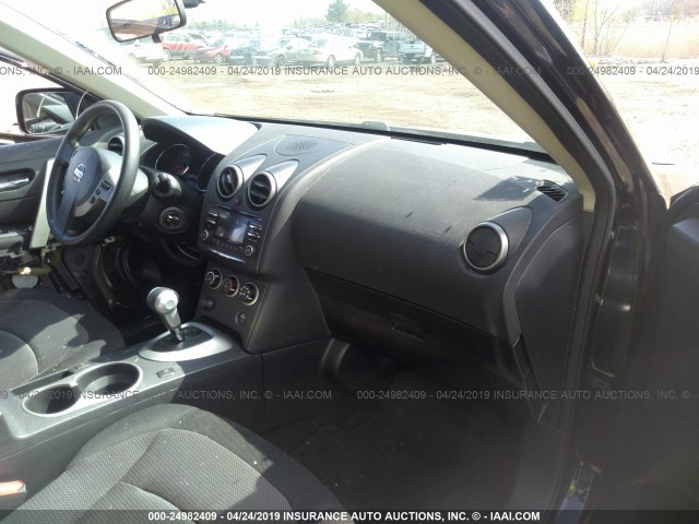 JN8AS5MT1CW602279 - 2012 NISSAN ROGUE S/SV BLACK photo 5