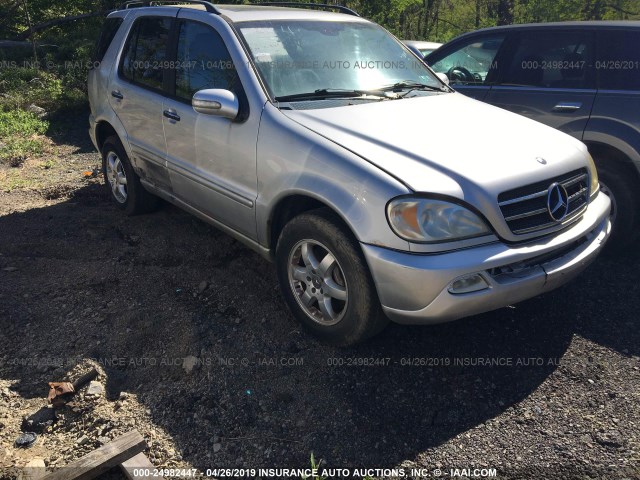 4JGAB75E63A381942 - 2003 MERCEDES-BENZ ML 500 SILVER photo 1