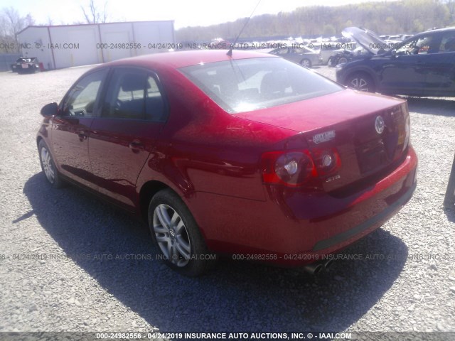 3VWHG71K37M004880 - 2007 VOLKSWAGEN JETTA 2.5 RED photo 3