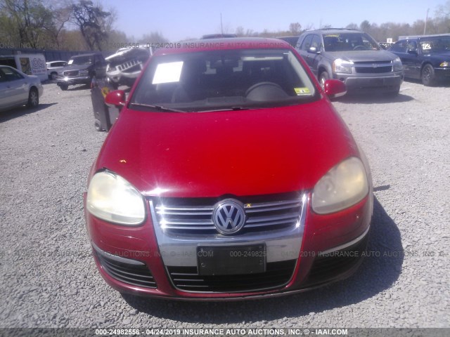 3VWHG71K37M004880 - 2007 VOLKSWAGEN JETTA 2.5 RED photo 6