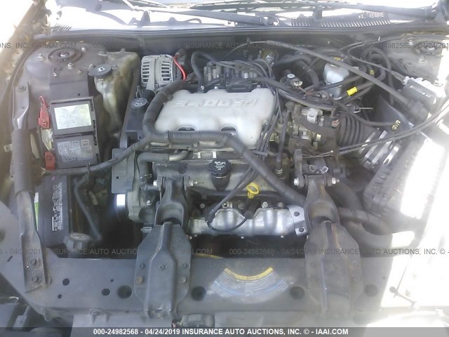 2G1WW12E749193985 - 2004 CHEVROLET MONTE CARLO LS 黑色 照片 10