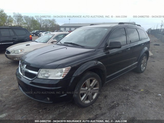 3D4PG5FV2AT165839 - 2010 DODGE JOURNEY SXT BLACK photo 2