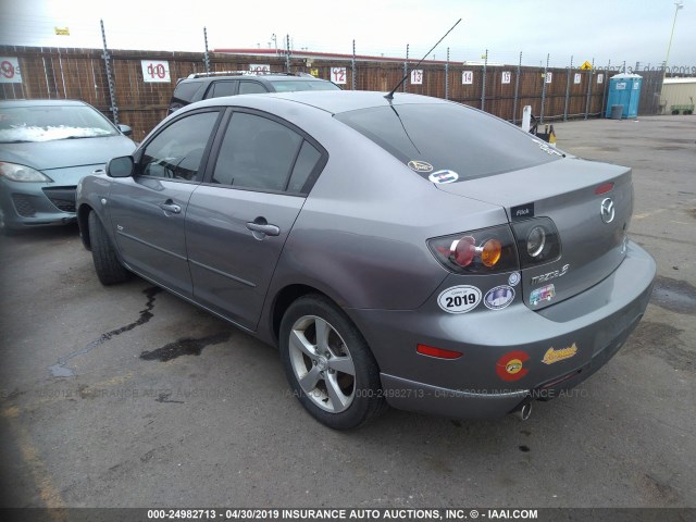 JM1BK123X51310609 - 2005 MAZDA 3 S GRAY photo 3