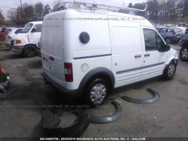NM0LS7AN2BT045921 - 2011 FORD TRANSIT CONNECT XL WHITE photo 4