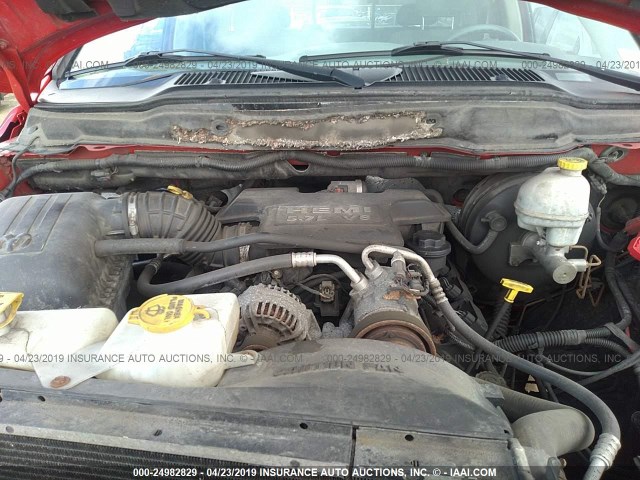 1D7HA18266S549622 - 2006 DODGE RAM 1500 ST/SLT RED photo 10