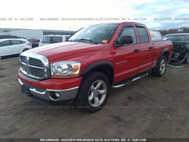 1D7HA18266S549622 - 2006 DODGE RAM 1500 ST/SLT RED photo 2