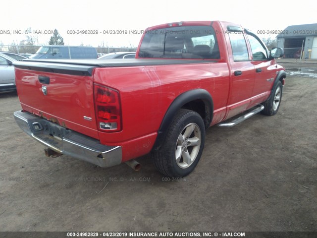 1D7HA18266S549622 - 2006 DODGE RAM 1500 ST/SLT RED photo 4