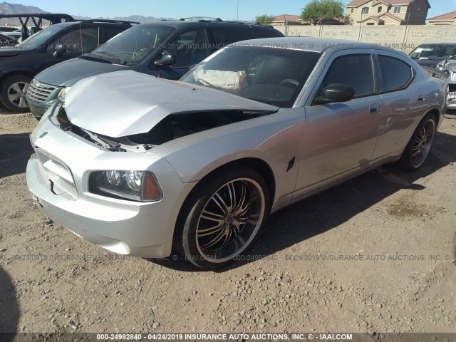 2B3KA43G76H457402 - 2006 DODGE CHARGER SE/SXT SILVER photo 2