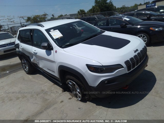 1C4PJMBX1KD301739 - 2019 JEEP CHEROKEE TRAILHAWK WHITE photo 1