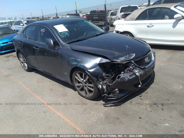 JTHBK262885082242 - 2008 LEXUS IS 250 GRAY photo 1