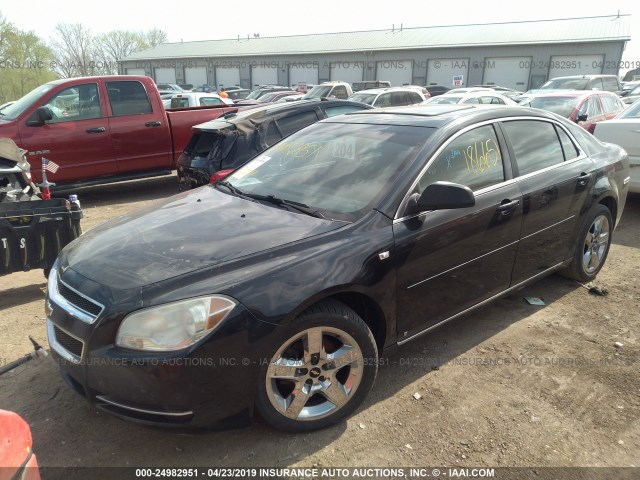 1G1ZH57B584244664 - 2008 CHEVROLET MALIBU 1LT 黑色 照片 2