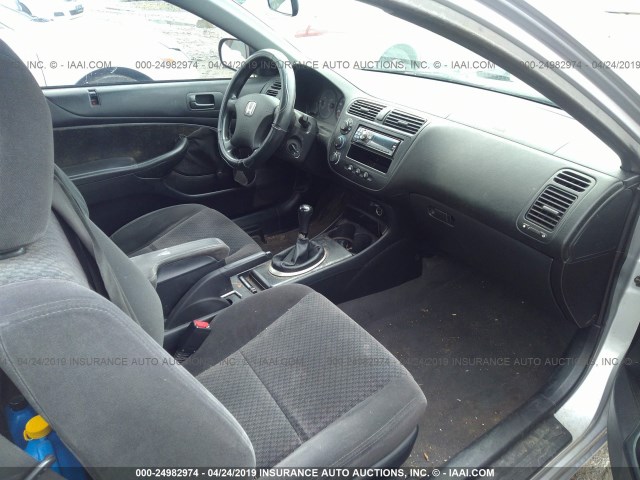 1HGEM21184L026722 - 2004 HONDA CIVIC DX VP Gümüş foto 5