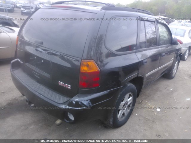 1GKDT13S562296226 - 2006 GMC ENVOY BLACK photo 4