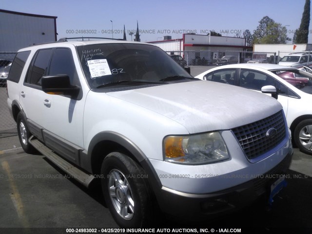 1FMFU17L03LC36182 - 2003 FORD EXPEDITION EDDIE BAUER WHITE photo 1