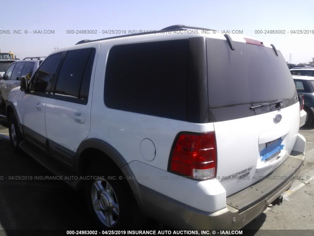 1FMFU17L03LC36182 - 2003 FORD EXPEDITION EDDIE BAUER WHITE photo 3