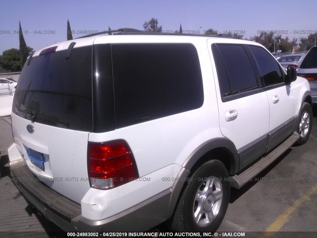 1FMFU17L03LC36182 - 2003 FORD EXPEDITION EDDIE BAUER WHITE photo 4