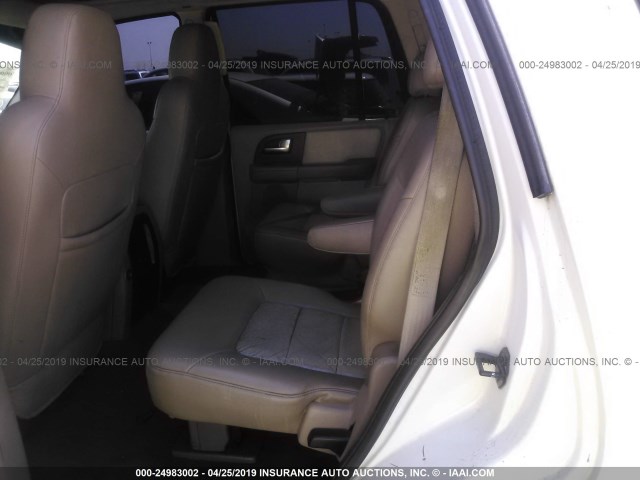 1FMFU17L03LC36182 - 2003 FORD EXPEDITION EDDIE BAUER WHITE photo 8