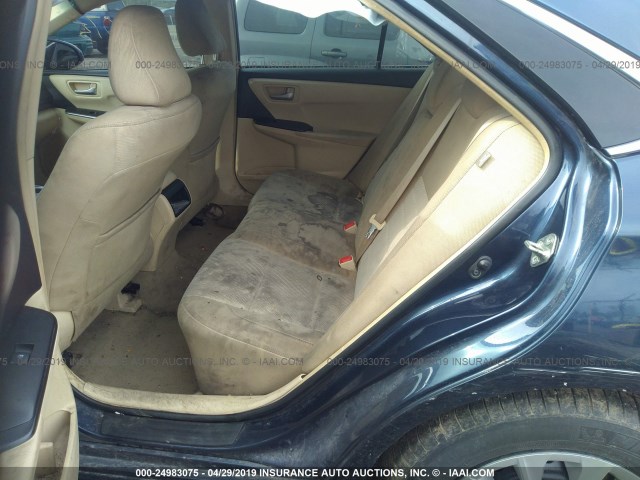 4T1BF1FK2HU628051 - 2017 TOYOTA CAMRY LE/XLE/SE/XSE Dark Blue photo 8