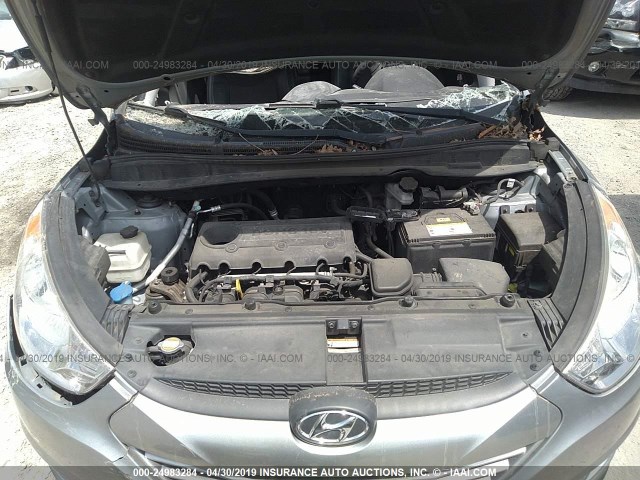 KM8JU3AC5CU349523 - 2012 HYUNDAI TUCSON GLS/LIMITED 银色 照片 10