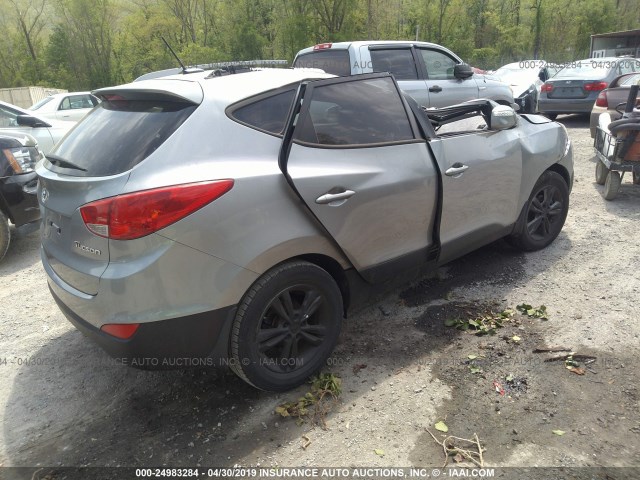 KM8JU3AC5CU349523 - 2012 HYUNDAI TUCSON GLS/LIMITED 银色 照片 4