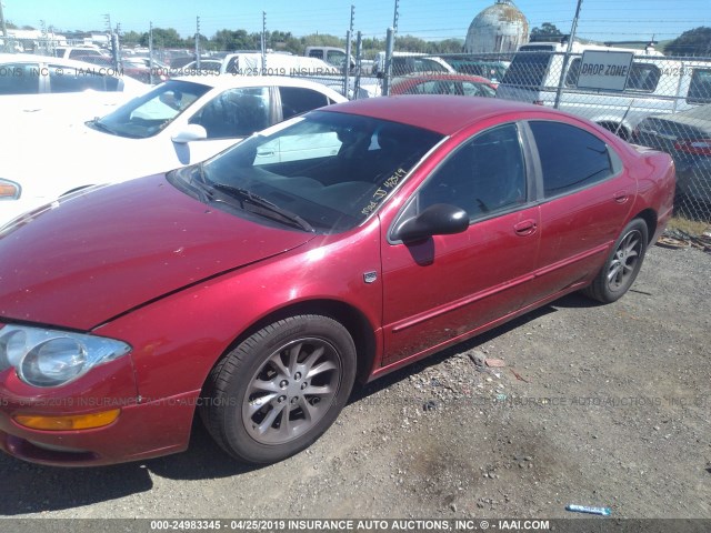 2C3HE66G7XH192670 - 1999 CHRYSLER 300M RED photo 2