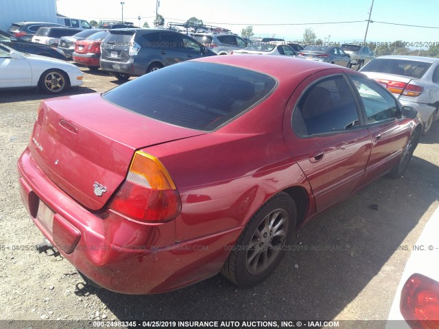 2C3HE66G7XH192670 - 1999 CHRYSLER 300M RED photo 4