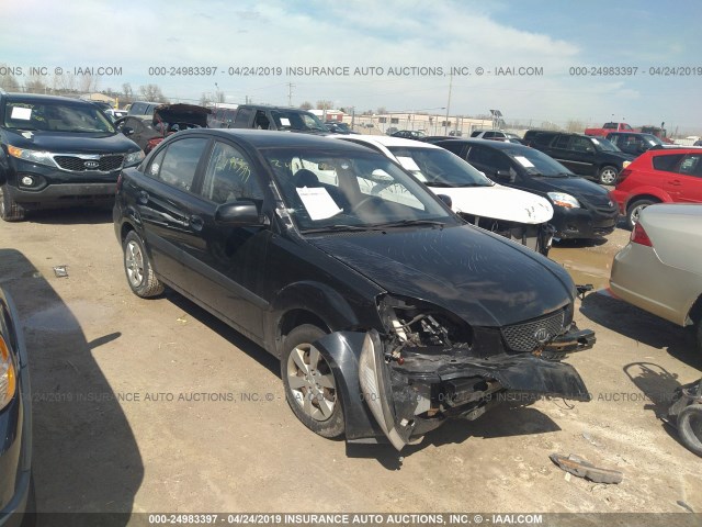 KNADE123486368798 - 2008 KIA RIO LX/SX BLACK photo 1