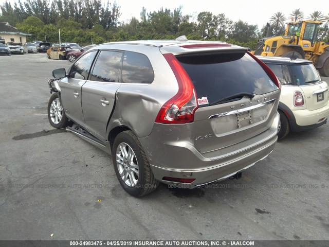 YV4952DL4E2550383 - 2014 VOLVO XC60 3.2 GRAY photo 3