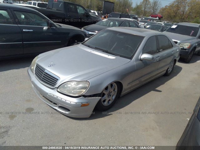 WDBNG70J82A280216 - 2002 MERCEDES-BENZ S 430 SILVER photo 2