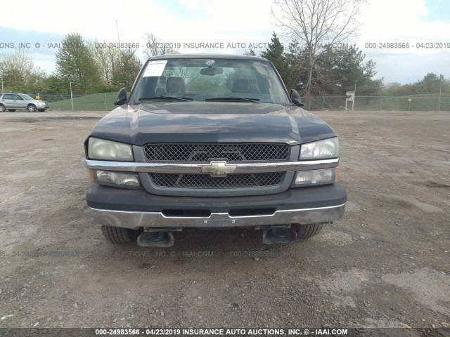 1GCEC14Z45Z278088 - 2005 CHEVROLET SILVERADO C1500 GRAY photo 6