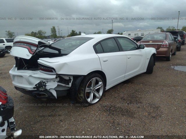 2C3CDXCT8JH244397 - 2018 DODGE CHARGER R/T WHITE photo 4