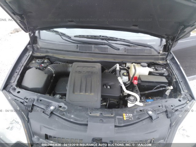 3GNAL2EKXES509876 - 2014 CHEVROLET CAPTIVA LS შავი ფოტო 10