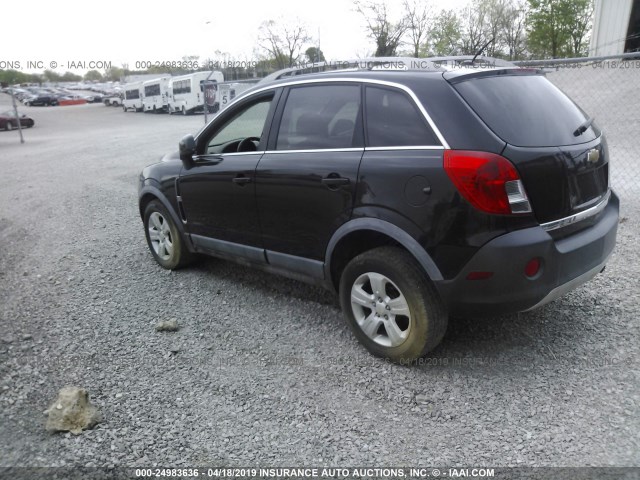 3GNAL2EKXES509876 - 2014 CHEVROLET CAPTIVA LS შავი ფოტო 3